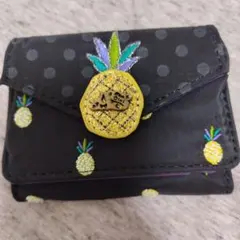 希少 アナスイ ディズニー コラボ 折り財布 ミニー デイジー 限定品 紫