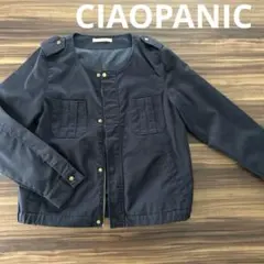 Ciaopanic ノーカラージャケット 黒のサムネイル
