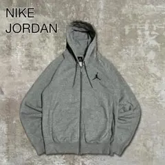 【みどモン 様専用】NIKEJORDANスウェットジップパーカーヘザーグレー刺繍