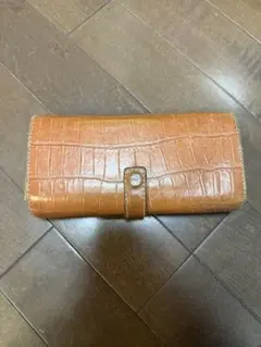 フェリージ クロコダイル風 レザー長財布