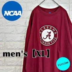 V882【NCAA】プリントロングスリーブ【メンズXL】レッドのサムネイル