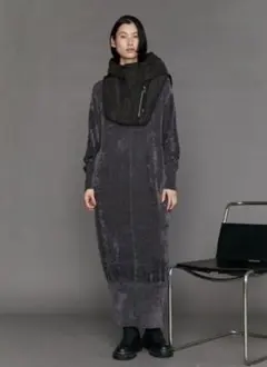 UN3D. VELOUR KNIT OP / ベロアニットワンピース 38