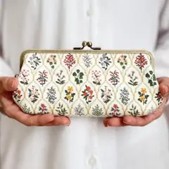 大人のためのがま口長財布｜花柄 アンティーク 大人可愛い ハンドメイド