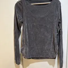 simplicite グレー 長袖 カットソー タンクトップセット