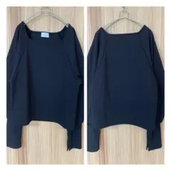 スクエアネック 長袖 Tシャツ