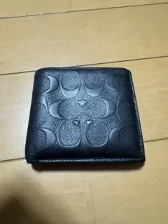 COACH 二つ折り財布 ブラック シグネチャーのサムネイル