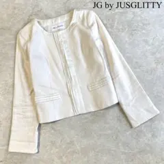 JG by JUSGLITTY コットン×レーヨン×リネン　ノーカラージャケットのサムネイル