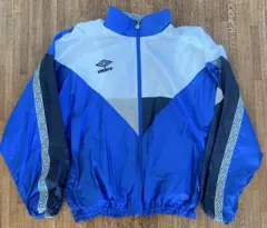 90s umbro ナイロンジャケット 青/白/黒