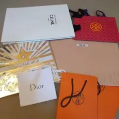 ショップ袋7枚セットDior, Celine, Miu Miu, Hermès