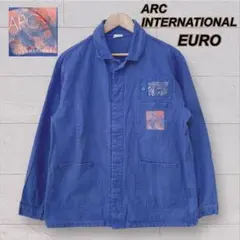 ユーロ ARC INTERNATIONAL ワーク　カバーオール ブルー