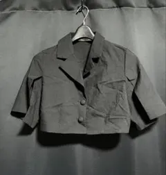 dazzlin ブラック ショートジャケット 半袖