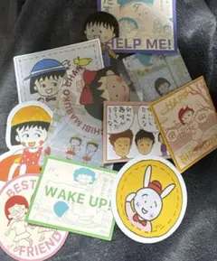 3coins りぼん ちびまる子ちゃん ステッカー シール