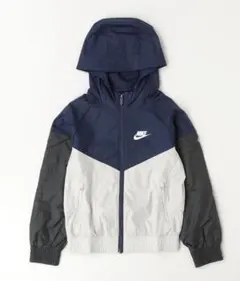 Nike フード付きパーカー ネイビー/グレー