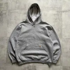 USA古着　carhartt カーハート　プルオーバー　パーカー　グレー　無地