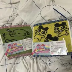 たまごっち 一番くじ E賞 ハンカチ まめっち くちぱっち 2枚 set