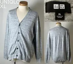 ★定価3,289円 UNIQLO ユニクロ リネンブレンド カーディガン XL