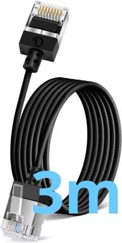 Dutevolns薄型イーサネットケーブル フレキシブルRj45 Cat 6 L