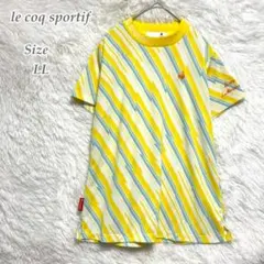le coq sportif 半袖シャツ 総柄 LL レディース ゴルフウェア
