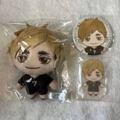 ハイキュー セガラッキーくじ　ぬいぐるみ　アクスタ　缶バッジ　宮 侑