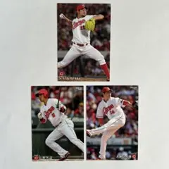 【3枚セット】カープ プロ野球チップスカード2019 2020