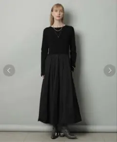 CADUNE ロングニットワンピース