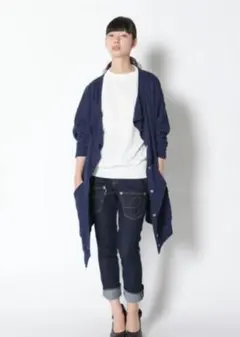 メルシーボークー わさっとカーデ ネイビー