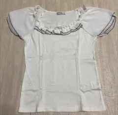 フリル付き半袖Tシャツ サイズ38