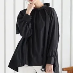 バックリボンブラウス