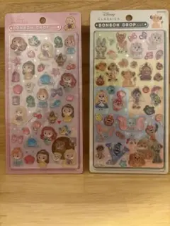 【正規品】ボンボンドロップシール ディズニー プリンセス クラシック 2点セット