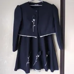 ネイビー ジャケットワンピース セット 120cm　入学式