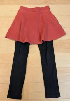 デビロック　赤いスカートと黒いレギンスセット 130cm