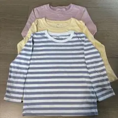 無印　キッズ　長袖　110 3枚セット