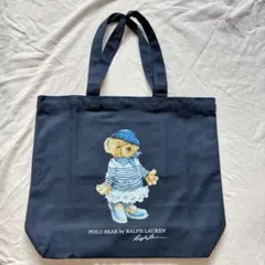 美品　POLO BEAR エコバッグ ネイビー