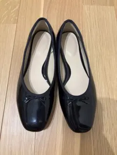 ユニクロ ブラック フラットシューズ　24㎝