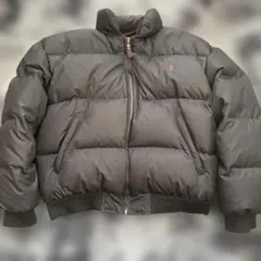 美品 ポロラルフローレン 90s 短丈 ダウンジャケット ブラック Mサイズ