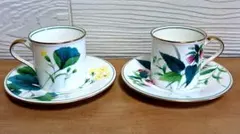 【極美品】ノリタケ Noritake デミタス カップ＆ソーサー ペア