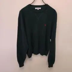 U.S. POLO ASSN. ニット セーター ダークグリーン