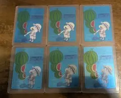 ナツコミ 購入特典 ONE PIECE ワンピース メタキラカード 6枚セット