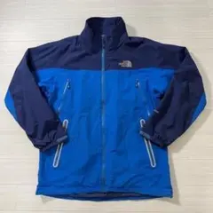 XLノースフェイスメンズブルー青ハイベントナイロンジャケット