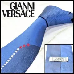 ☆即発 極美品 ジャンニヴェルサーチ シルクネクタイ ブルー メデューサ柄 良品