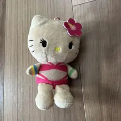 ハローキティ ぬいぐるみ マスコット 水着 ハイビスカス