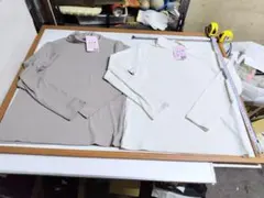 ワークマン 長袖、ハイネックリブTシャツ LLサイズ まとめて2枚★4651Bのサムネイル