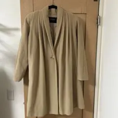 VESTINA ベージュ ロングコート　ウール100%