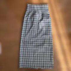 DEICY ハイウエストチェック柄タイトスカート