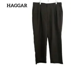 HAGGAR スラックス　ズボン　通勤　カジュアル　ゆったり　ゴルフ　ストレート