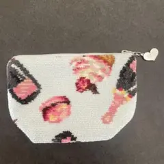 フェイラー　スイーツ柄　刺繍　ポーチ