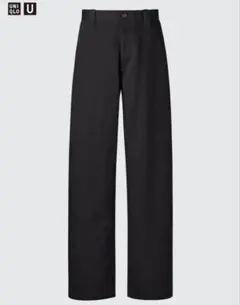 UNIQLO U ワイドフィットチノ 丈長め ブラック