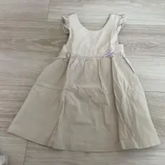 ベージュ ジャンバースカート 100cm