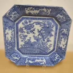 昭和レトロ角皿　26x26