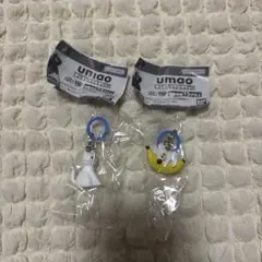 umao めじるしアクセサリー　ねこ ねずみとバナナ　ガチャ